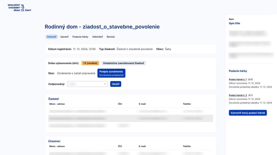 Építésügyi hivatal Ipolyság
